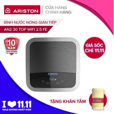 Bình nước nóng Ariston gián tiếp AN2 30 TOP WIFI 2.5 FE 2500W – Tiết kiệm điện năng – Dùng được cho 4 người – CHỌN DỊCH VỤ LẮP ĐẶT KÈM THEO ĐỂ ĐƯỢC HỖ TRỢ LẮP ĐẶT SẢN PHẨM TẠI NHÀ