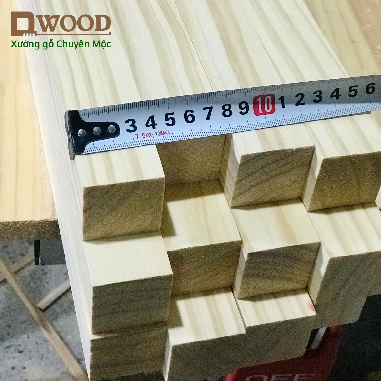 Thanh gỗ thông Dwood vuông 4x4 đã xử lý các mặt đẹp