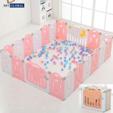 Quây cũi nhựa cho bé gấp gọn BR9505 – quây banh, nhà bóng, quây cũi