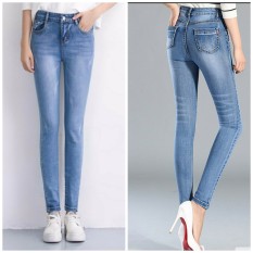 [HCM]Quần jeans nữ cào Co Giãn Lưng Cao dáng Skinny cao cấp sang trọng xuất khẩu