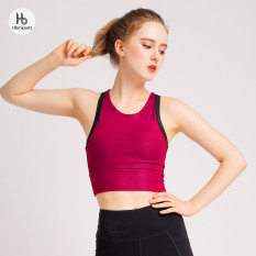 Áo Croptop tập Yoga Gym viền màu Hibi Sports CR805 – Kèm mút nâng ngực