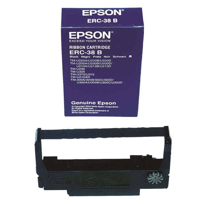 Hộp 10 ribbon Epson ERC38B (Đen)