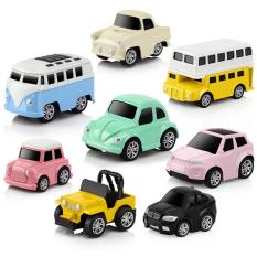 Bộ 8 Ô Tô Mô Hình Bằng Sắt MINI CAR – Đồ Chơi Cho Bé Trai