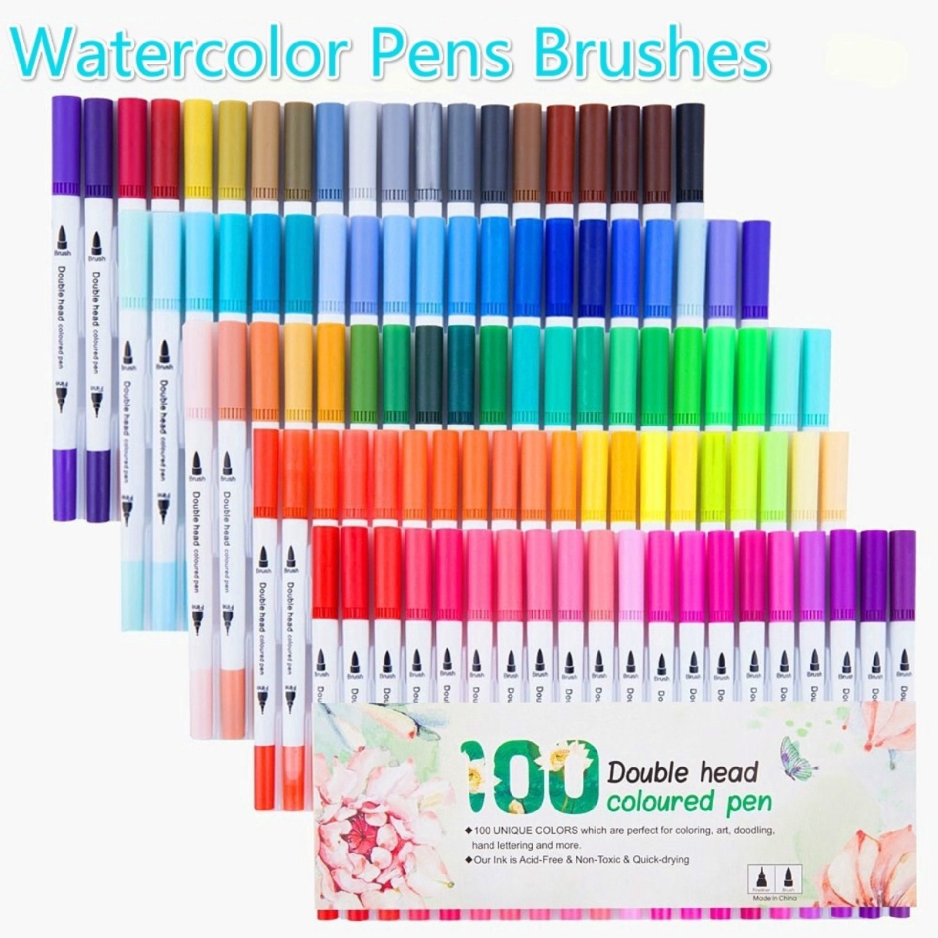 Bộ 12 Bút Cọ Màu Nước Brush Pen  Colormate Art  Craft