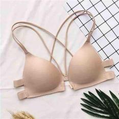 Áo bra dây chéo nâng ngực cực êm ái – Màu Nude