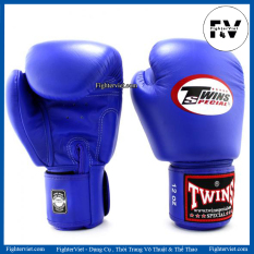Găng Boxing Twins BGVL3 Velcro Gloves – Xanh Dương