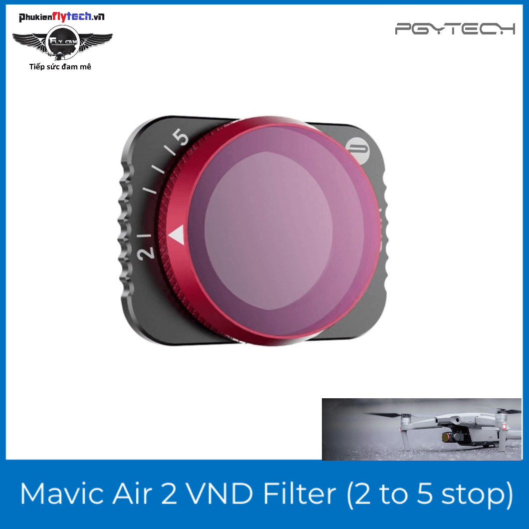 Kính lọc PGYtech Mavic Air 2 VND Filter (2 to 5 stop) – Professional