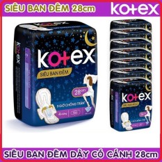 Băng vệ sinh Kotex siêu ban đêm 28cm ( Gói 4 miếng ) Tặng thêm 2 Miếng – cam kết hàng đúng mô tả chất lượng đảm bảo an toàn đến sức khỏe người sử dụng đa dạng mẫu mã màu sắc kích cỡ