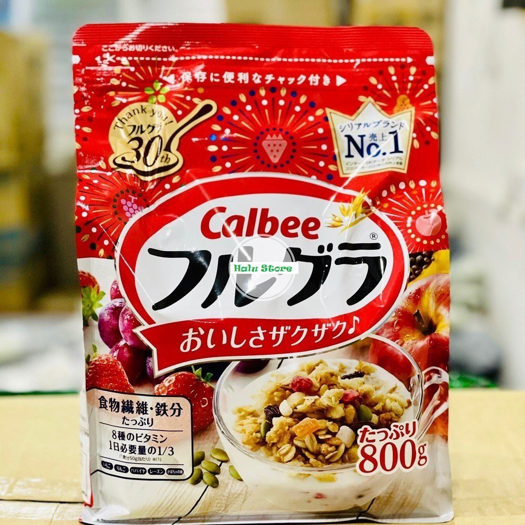 [HSD 07/2022] Ngũ cốc Calbee ăn kiêng giảm cân Nhật Bản mix sữa chua trái cây hoa quả dùng ăn...