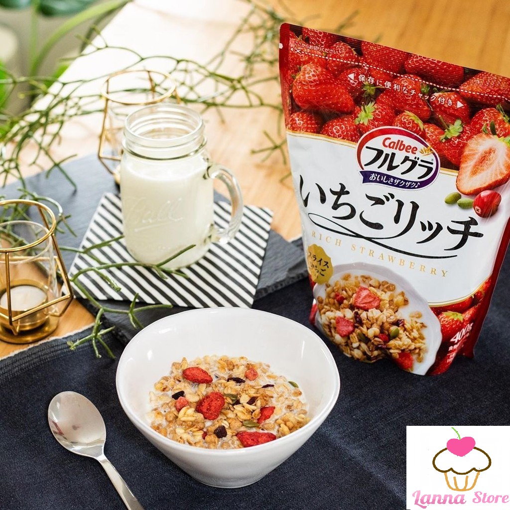 [HSD 09/2022] Ngũ cốc Calbee ăn kiêng giảm cân Nhật Bản đủ 12 vị ngon tuyệt - mix sữa chua...