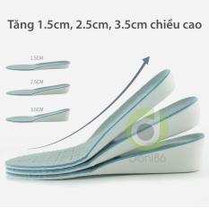 Một cặp lót giày cao su độn đế tăng 2.5cm hoặc 3.5cm chiều cao dùng cho giày size từ 35 đến 40, lót giày độn đế tăng chiều cao dùng mang mọi loại giày nam nữ – PK15