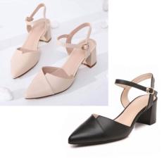 Giày cao gót 5 phân bít mũi NỐI hở gót LT