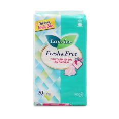 Băng Vệ Sinh Laurier Fresh & Free Siêu Mỏng Cánh (Gói 20 Miếng)