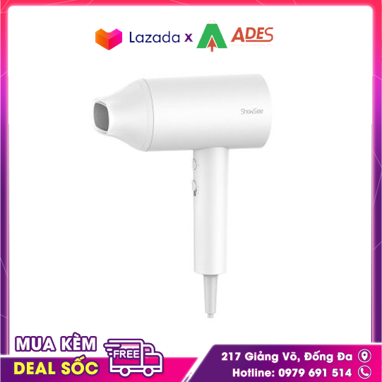 Máy Sấy Tóc XIAOMI SHOWSEE A1-W 1800W - Bổ sung Ion âm bảo vệ tóc - Chế độ sấy Nóng/Lạnh...