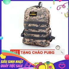 Balo Game 3PUBG/Balo Phượt Người Lính siêu bền Tặng móc khóa chảo PUBG (size – 40* 30* 10 cm)