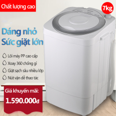 Máy giặt 7kg máy màu xám máy giặt mini tiện dụng dung tích lớn tiết kiệm điện Angel wings