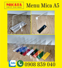 MENU MICA A5 A6 10X20 CM ĐỨNG VÀ NGANG