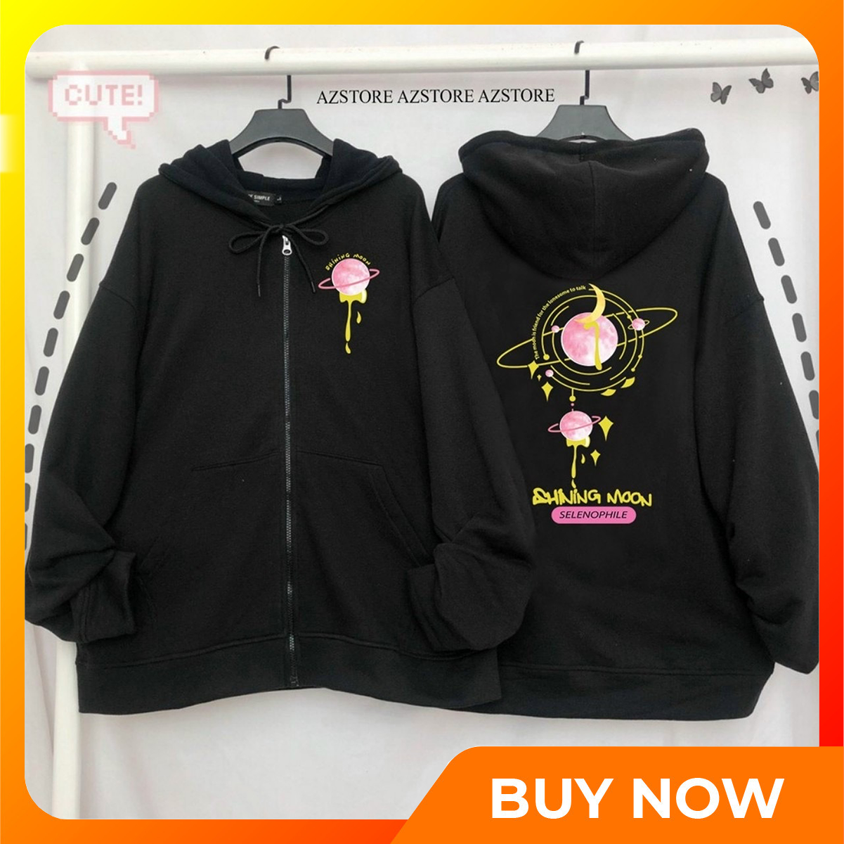 Áo Khoác Nữ Nỉ Ngoại Dày Dặn In Hình Shining Moon Siêu Chất, Áo Khoát Nữ  Giá Rẽ, Áo Khoát Nữ Đẹp, Áo Khoác Nữ Form Rộng Cá Tính Giá Rẻ 88.000₫ |