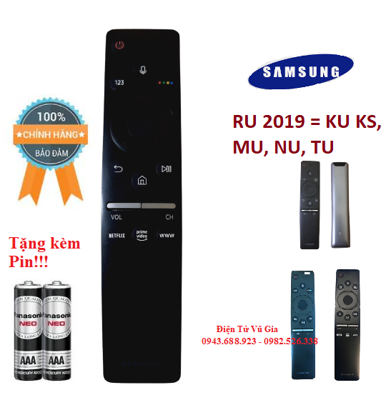 Remote Điều khiển tivi Samsung giọng nói RU 2019 có tìm kiếm bằng Tiếng Việt- Hàng chính hãng Made in...