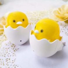 Đèn ngủ cảm biến hình trứng gà tự động sáng khi trời tối con gà