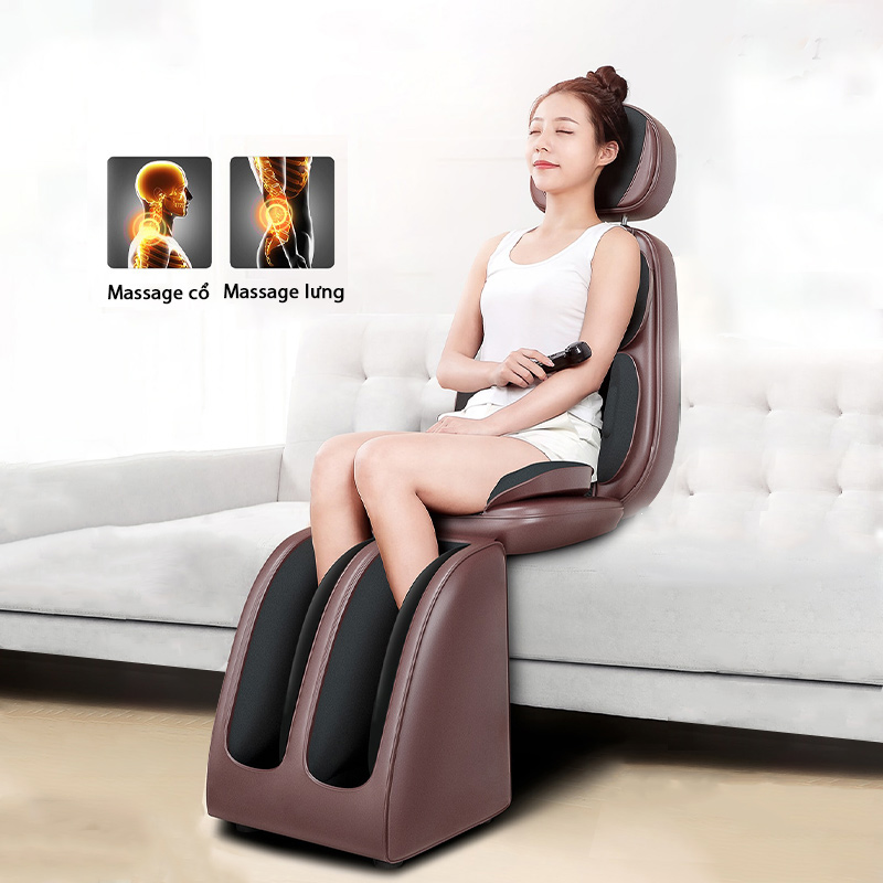 Đệm ghế massage toàn thân phiên bản mẫu đầy đủ các bộ phận massage hồng ngoại cùng massage xoa bóp...