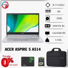 [MỚI 100%] Acer Aspire 5 A514-54-501Z ( Core i5-1135G7/8GB/256GB SSD14″ Full HD/Intel/1.5kg)