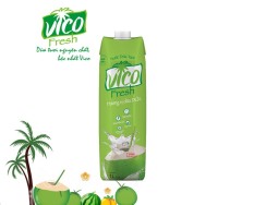 Nước dừa Dứa Vico Fresh 1 hộp 1L – MUA 2 HỘP TẶNG 1 KHẨU TRANG VICO FRESH