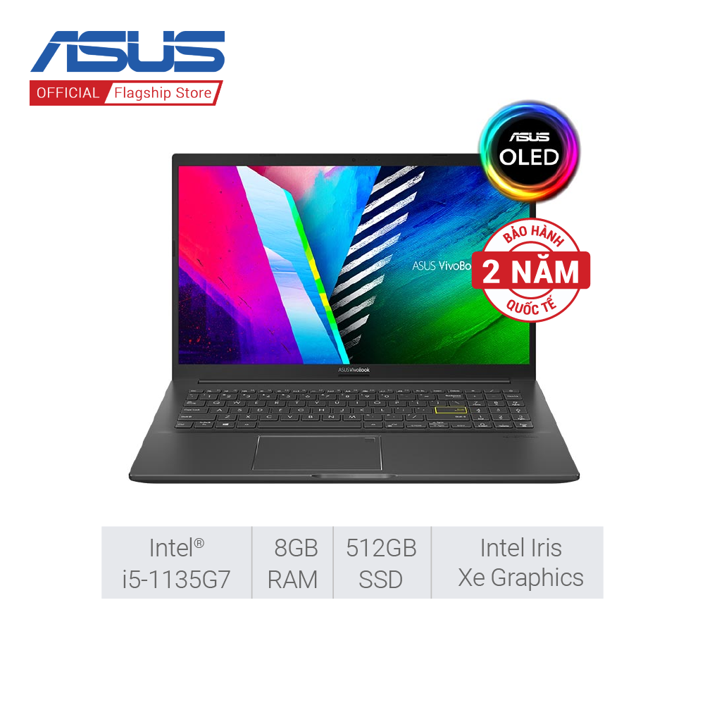 Laptop Asus VivoBook A515EA-L12033T (Core i5-1135G7/8GB RAM/512 SSD/15.6-inch OLED FHD/WIN10)