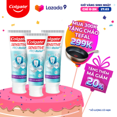 Bộ 3 Kem đánh răng Colgate Sensitive ngăn ê buốt và bảo vệ toàn diện 110g/tuýp