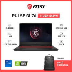 MSI Pulse GL76 11UEK-048VN (i7-11800H | 16GB | 1TB | VGA RTX 3060 6GB | 17.3′ FHD 144Hz | Win 10)