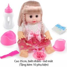 Búp Bê nhắm mở mắt, phát ra âm thanh (tặng phụ kiện 10 món)