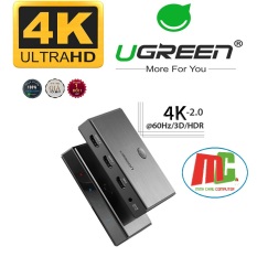 Bộ Chia Hdmi 1 Ra 2 Cổng HDMI 2.0 Hỗ trợ 4K60Hz Cao Cấp, UGREEN 50707 Chính Hãng