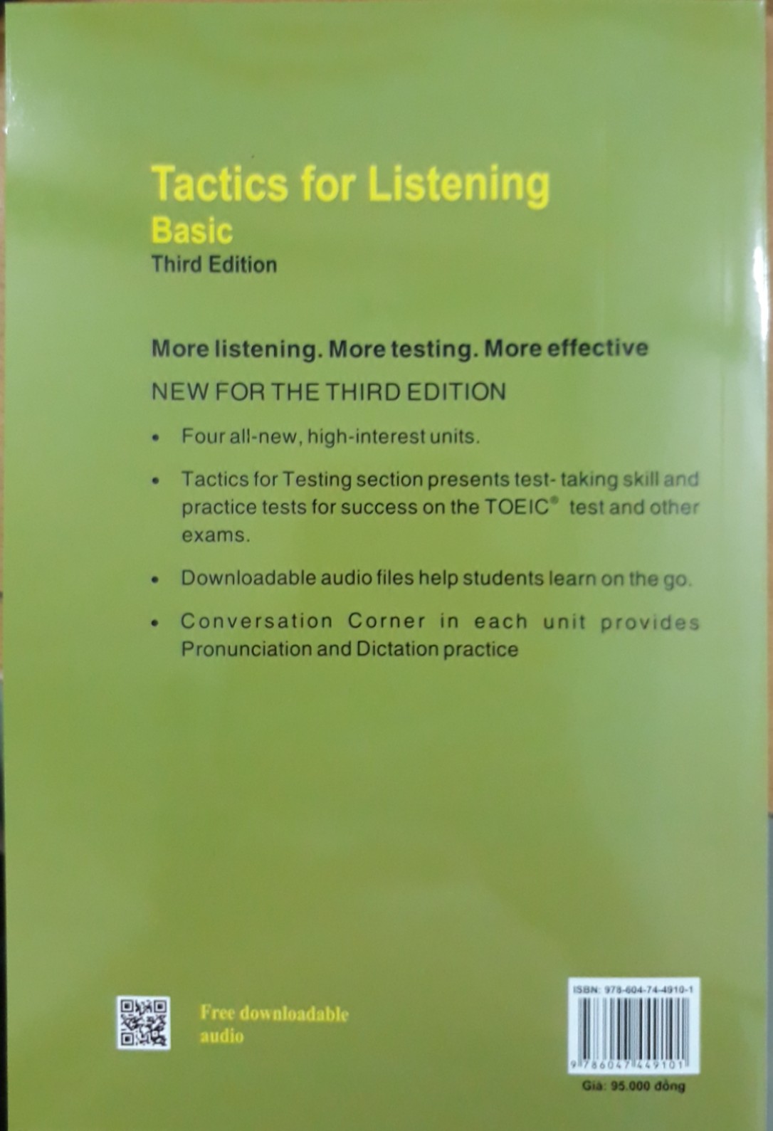 [HCM]Sách - Luyện kỹ năng nghe tiếng Anh (Tactics for Listening - Basic [Third Edition]