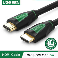 Dây HDMI 2.0 thuần đồng khử Oxy hóa, mạ vàng 24K, dài 1-5M UGREEN HD116