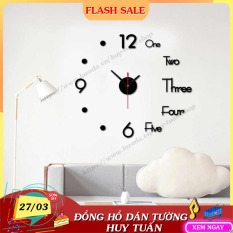 Đồng hồ dán tường trang trí nhà cửa (DHD40) Huy Tuấn