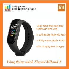 Vòng thông minh Xiaomi Miband 4 – Theo dõi sức khỏe, màn hình cảm ứng Amoled, pin 20 ngày, chống nước chuẩn 5ATM
