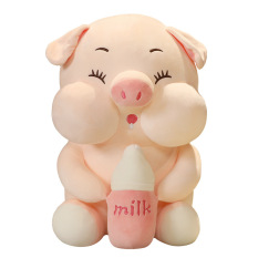 Gấu Bông Heo Ôm Bình Sữa