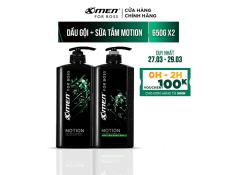 Combo Dầu gội nước hoa X-Men for Boss Motion 650g + Sữa tắm nước hoa X-Men for Boss Motion 650g