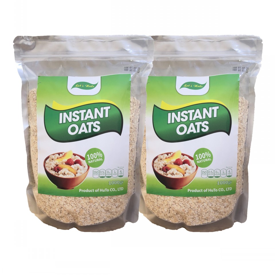 Yến mạch instant oats loại cán vỡ túi 1kg giúp giảm cân, bé ăn dặm, tăng cơ Susuto Shop