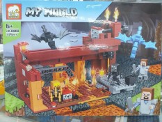 Lego Minecraft jx30080 xếp hình (379 mảnh), chất liệu an toàn cho sức khỏe trẻ nhỏ, cho trẻ thỏa thích vui chơi và sáng tạo