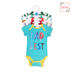 Set 5 áo liền quần dành cho bé trai BABY WEAR sơ sinh đến 12 tháng ( Màu ngẫu nhiên )