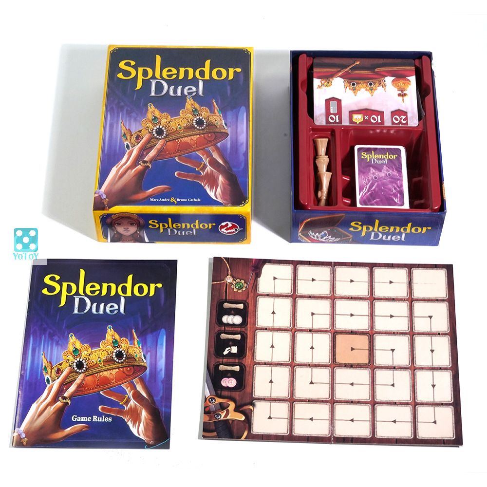 (Chip nhựa) Trò chơi thẻ bài Splendor Duel - boardgame đá quý phiên bản 02 người siêu hấp dẫn bản...