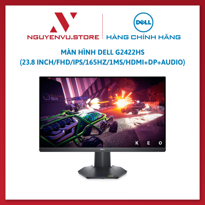 Màn hình Dell G2422HS (23.8 inch/FHD/IPS/165Hz/1ms/HDMI+DP+Audio) – Hàng Chính Hãng