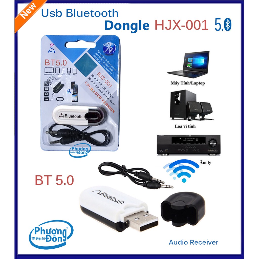 Usb bluetooth Dongle HJX-001 loại xịn 5.0