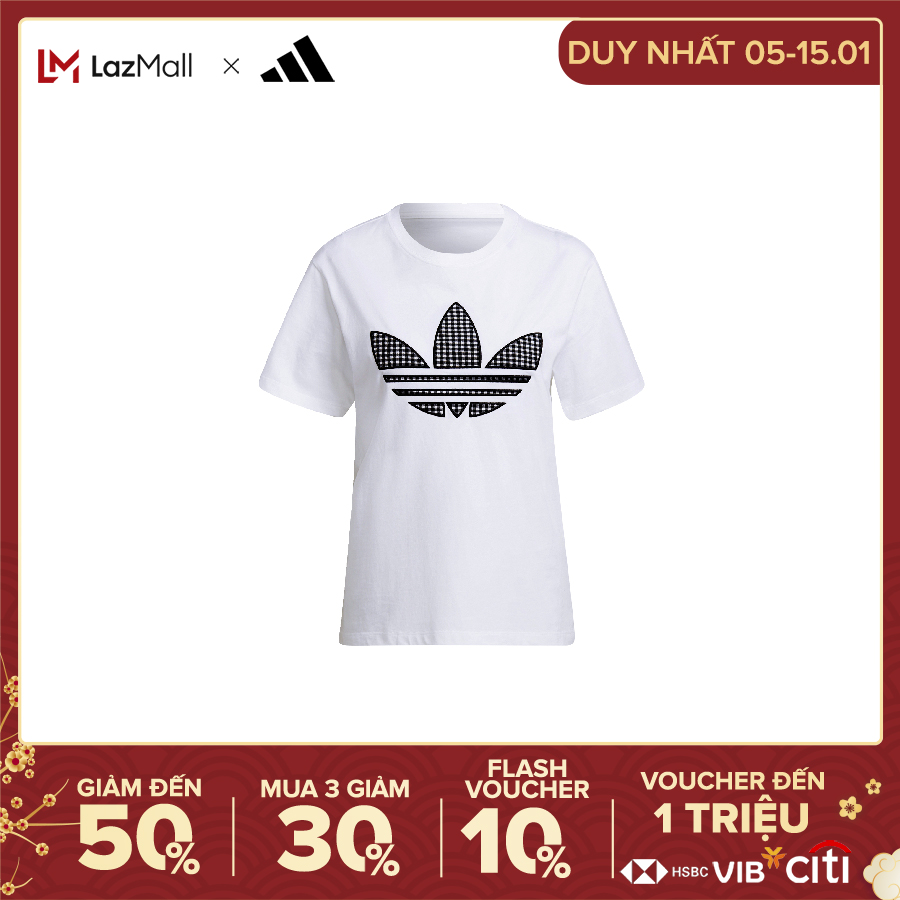 adidas ORIGINALS Áo Thun Ba Lá Application Nam Màu đen HB9436