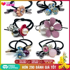 Set 10 Dây Buộc Tóc dễ thương phong cách Hàn Quốc (Hàng nhập khẩu), mẫu đẹp, không kén tóc, giao ngẫu nhiên – Dây cột tóc, cột tóc nữ, chun buộc tóc, thun buộc tóc – NASI Store