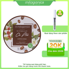 Tẩy Tế Bào Chết Cho Mặt Và Toàn Thân Từ Cà Phê Robusta Natural Coffee & Brown Sugar Scrub MILAGANICS 280g (Hũ)