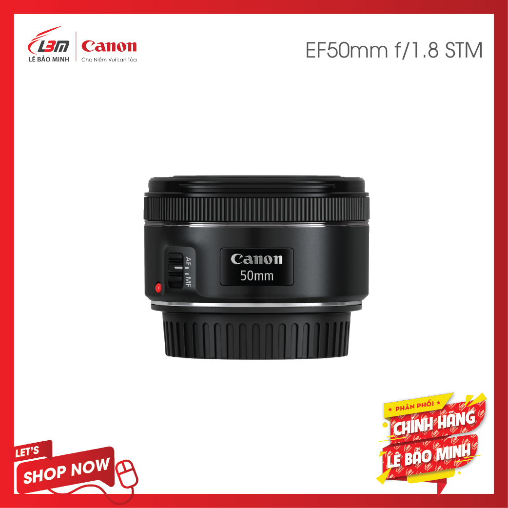 Ống Kính Canon EF50mm F/1.8 STM – Chính Hãng Lê Bảo Minh