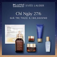 Bộ Dưỡng Da Làm Sạch + Phục Hồi Vùng Da Mắt Night In + Purify: Advanced Night Repair Tinh chất 20ml + Kem dưỡng mắt cải tiến Supercharged 15ml tặng Bộ kit dưỡng da đủ bước Estee Lauder