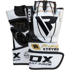 Găng tay RDX GRAPPLING GLOVE DOUBLE STRAP GOLDEN/WHITE -GGL-F3GL